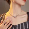 Milky Way Silver Broken Neckchain S925 Sterling Silver Broken Silver Pearl Necklace Women's Light Luxury Small and High Sense Collar Chain