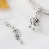 S925 Sterling Silver Toy Charm Bracelet Children's DIY Women's Jewelry Alien Beads Pendant Adornment Women's Cute Pandora Bracelet DIY Matching Charm Free Shipping