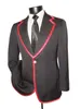 Black Red Men Wedding Blazer Notched Lapel Tuxedos Slim Fit Formal Coat Custom Made Business Groom Wear Only One Jacket