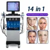 2024 Máquina hidra de alta frecuencia Hidradermabrasión ultrasónica Microcurrente Aqua oxígeno Dermabrasión Peel Dispositivo