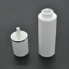 20pcs/lot 50ml Cylindrical Silver Edge Empty Cosmetic Packaging Container Plastic Emulsion Airless Pump Bottle Garrafas SPB103 Wdpxi