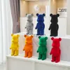 Andere Wohnkulturideen Art Bearbrick Statue Bär Gewalt Lebendige Skulpturen Raum Desk Accessoire Figur für Innenhome Dekoration Statuette X0821