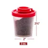 Bouteilles de stockage Récipients d'assaisonnement créatifs avec couvercle rouge Fournitures de cuisine Pots à épices portables Accessoires en plastique Ménage Mini