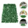 Fleurs décoratives mur artificiel fausse herbe décoration tapis de mousse décorations de gazon simulé plantes vertes écran artisanat