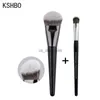 Make -upborstels Kshbo 2pcs/Set Makeup Beauty Tools Foundation Brush 47 Broom Head Liquid Foundation Shadow Repairing For Women Face Base Brushes HKD230821