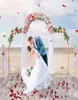 Decoração de festa Metal Wedding Garden Arch Easy Assembly Stand Stand Balloon Frame para Yard Birthday Indoor Outdoor