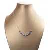 Ketten koreanischer Schmuck Naturaloque Perle 925 Sterling Silber Halskette Kette Anhänger für Frauen Geschenk