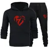 Men's Tracksuits And Women's Long Sleeves Print Couple Hoodie Pants 2 Piece Sports Suits Sportwear Clothing