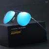 Lunettes de plein air cadre surdimensionné femmes mode grenouille lunettes de soleil polarisées hommes couleur Film lunettes d'équitation sport