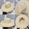 Breda Brim Hats Bucket Hat Fedoras 95 cm Big Women Winter Men Cowboy Felted For Street Band Fedora Sombreros de Mujer 230821