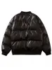 Giacche da uomo High Street Letter ricamato per lettere puffer per puffer uomini donne y2k hip hop da baseball parka inverno inverno cappotto imbottito cimme Warm College 230821