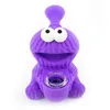 New Colorful Innovative Silicone Pipes Frog Monster Style Glass Filter Nineholes Screen Bowl Portable Easy Clean Herb Tobacco Cigarette Holder Smoking Handpipes