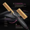 Curling Irons 2 in 1 Heating Comb Hair Straightener Flat Irons Straightening Brush Hair Styler Corrugation Curling Iron Hair Curler Comb 230821