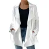 Damesgeul Lagen Solid kleurtemperament casual kleding met witte bovenste reversvakwindbreker