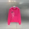 Projektantka z kapturem Mężczyźni 555 Bluzy Pullover Young Thug 555555 Hip Hop High Luxurys Mens Women Pink SP5Der Drukuj do bluzy