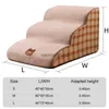 Altre forniture per animali domestici Nuovo divano per cani in memory foam scale per cognome 2/3/4 gradini per scale per rampa di gatto per cani piccoli letti anti-slip per le scale per animali domestici letti morbidi HKD230821