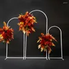 Party Decoration Metal Iron Circle Arch Wedding Backdrop Frame Decor Props Outdoor Arrangement Födelsevenemang Ballong Bow Kit