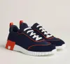 Designer che rimbalzava sneaker uomini scarpe casual in pelle e in mesh allacciata scarpe da corridore sportiva in gomma un uomo in stile top top sget con scatola EU38-46