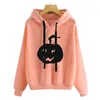 Hoodies femininos outono e inverno Round pescoço com capuz