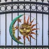 Outra decoração de casa decoração de parede da lua solar decorações de cerca ao ar livre adornamento pingente de animal pendente de animais x0821