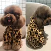 Hondenkleding huisdier kleding herfst winter pluche jas luipaard print trui kleurrijke kleuren kleine hond kat jasje bont trui bulldog pug poodle 230821