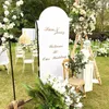 Décoration de fête accessoires de mariage arc blanc scène toile de fond cadre fer fleur artificielle support décoratif ballon personnalisable