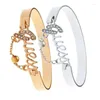 Armreif Frauen Metallarmband Reiz Armbänder für Frauen Gold Silber Farbarmband Juwelier Europa Amerikanischer Stil Geschenk