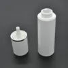 20 unids/lote 50ml cilíndrico borde plateado vacío envase cosmético envase plástico emulsión bomba sin aire botella Garrafas SPB103 Enfdn