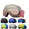 Skibrillen Anti -Nebel UV Windproof Frauen Männer Doppellinsen Skilingmaske Zubehör Snowboardbrillen Brille Pink Big Snow 230821