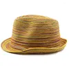 Boinas chapéu de sol boêmio para homens homens verão viagens ao ar livre Protection pimenta pimenta praia palha feminina respirável boné
