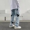 Frauen Jeans Lose Baggy lässig Denim Hip Hop Streetwear Straße Hosen Kleidung 2023 Schmetterlingsdruck Frauen Hosen Frau