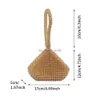 Evening Bags Zipper Wedding Gift Party Rhinestone Bling Glitter Triangle Small Evening Clutch Fashion Bag Women Handbag Prom Luxury Purse HKD230821