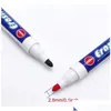 Marqueurs Gros Noir Rouge Bleu Effaçable Tableau Blanc Stylos Bureau École Point 0.1 Pouce Lisse Écriture Stylo Dh1326 Drop Delivery Busine Otbbz