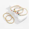 Bracelets de charme 4/5xstylish miçangas de barro corda elástica para homens mulheres amizade jóias cadeia atraente de mão