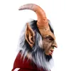 Feestmaskers lucifer cosplay latex maskers Halloween enge demon duivel filmcosplay kostuum vreselijke hoornmasker volwassenen feest rekwisieten 230820