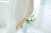 Women's Sleepwear Fashion Spring And Summer Sweet Princess Royal Vintage Lace Women Sexy Long White Nightgown