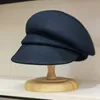 ベレーツスタイルの女性sboy帽子レディースファッションウール冬の帽子の傾斜ブリムバイザーキャップキャブビーベレーペーパーボーイアイビー230821