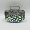 Evening Bags Women Green Crystal Evening Bag Stone Top Handle Handbags Blue Ladies Rhinestone Bridal Handbag Wedding Clutch Purse Minaudiere HKD230821