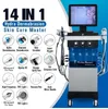 Hydro aqua aqua peel lifly lift diamant dermabrasion cutain cage oxygen water jet spa spa 14 in 1 hydra machine