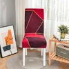 Chair Covers Red/Black Spandex Elastic Wedding Anti-dirty Housse Chaise Office El Cover Seat Decor Accessories