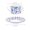 Bowls Coffee Mug Ceramic Water Cup Milk Saucer British Latte Mugs Cappuccino Ceramics