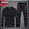 Mens Tracksuits Autumn Embroidered Pants O-Neck Long Sleeved Casual Suit Track Space Two Piece Streetwear Clothes Imaxbrand-6 CXG82110