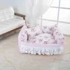 Andra husdjursförsörjningar Bomull Kennel Padded Bekväm Pet Sofa Bed for Dog Game Rest HKD230821