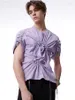 Magliette da uomo E05340 Topships Tops 2023 Runway Luxury Design europeo Short Print Party T-Shirts Abbigliamento