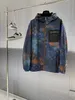 Yüksek kaliteli lvity ceket lüks tasarımcı erkek artı boyutu dış giyim eşya boyası teknik bluson monogram desen sonbahar ceketler büyük boy m-3xl 882