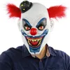 Party Masks Creepy Scary JingleJangle Joker Clown Costume Mask Latex Halloween Clown Mask Adult Ghost Festive Party Mask Supplies Decoration 230818