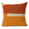 Cuscino moderno copertura astratta per la casa geometrica decorativa cuscinetto cuscinetto cotone in lino per soggiorno sedia sedile per auto