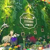 コケ芝生の装飾花シミュレーション人工草擬似緑色の植物屋内と屋外の壁の装飾