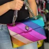 Borse da sera Kurt Borse Rainbow Borsa di medie dimensioni Borse da donna Londra Domande da donna Borse One-Shoulder Crossbody Messenger 230818