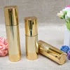 15 ml da 30 ml da 50 ml oro di alta qualità bottiglia airless contenitori cosmetici vuoti imballaggio per trucco liquido 10pcs/lotto qrehh